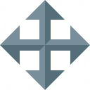 Arrow Cross Icon 128x128