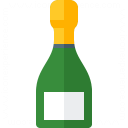 Champagne Bottle Icon 128x128