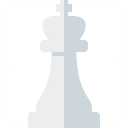 Chess Piece King White Icon 128x128