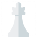 Chess Piece Queen White Icon 128x128