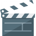Clapperboard Icon 128x128