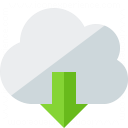 Cloud Download Icon 128x128