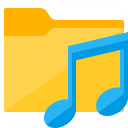 Folder Music Icon 128x128