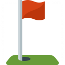 Golf Flag Icon 128x128