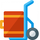 Hand Truck Suitcase Icon 128x128