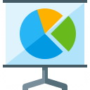 Presentation Chart Icon 128x128