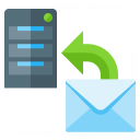 Server Mail Upload Icon 128x128