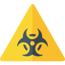 Sign Warning Biohazard Icon 128x128
