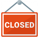 Signboard Closed Icon 128x128