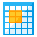 Table Selection Block Icon 128x128