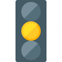 Trafficlight Yellow Icon 128x128