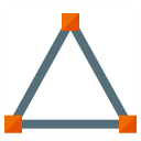 Vector Triangle Icon 128x128