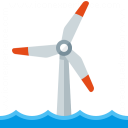 Wind Engine Offshore Icon 128x128
