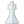 Chess Piece Queen White Icon 24x24