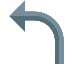 Arrow Curve Left Icon 256x256