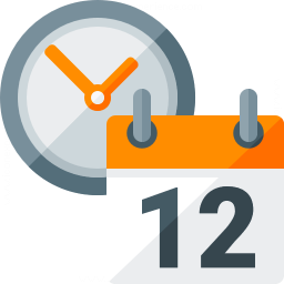 Calendar Clock Icon 256x256