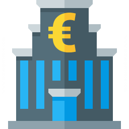 Central Bank Euro Icon 256x256