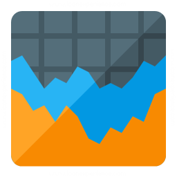 Chart Area Icon 256x256