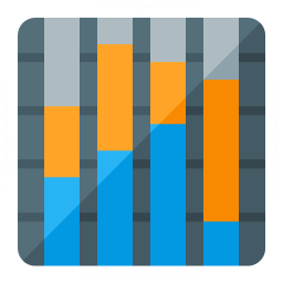 Chart Column Stacked Icon 256x256