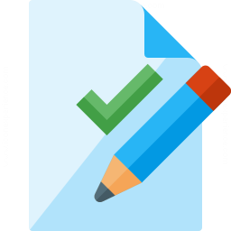 Document Check Edit Icon 256x256