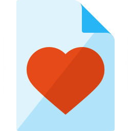 Document Heart Icon 256x256