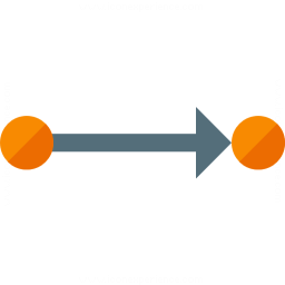 Graph Connection Directed Icon 256x256