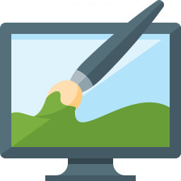 Monitor Brush Icon 256x256