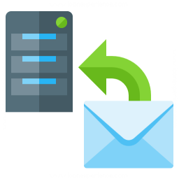 Server Mail Upload Icon 256x256