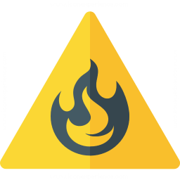 Sign Warning Flammable Icon 256x256