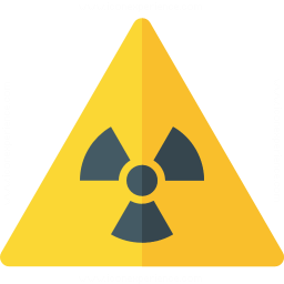 Sign Warning Radiation Icon 256x256