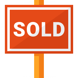 Signboard Sold Icon 256x256
