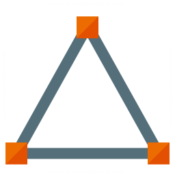 Vector Triangle Icon 256x256