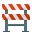 Construction Barrier Icon 32x32