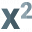 Font Style Superscript Icon 32x32
