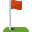 Golf Flag Icon 32x32
