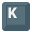 Keyboard Key K Icon 32x32