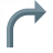 Arrow Curve Right Icon 48x48