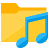 Folder Music Icon 48x48