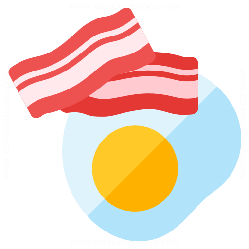 Fried Egg Bacon Icon