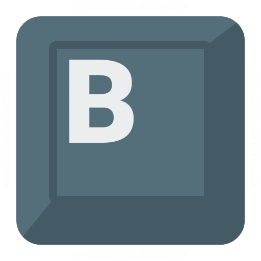 Keyboard Key B Icon
