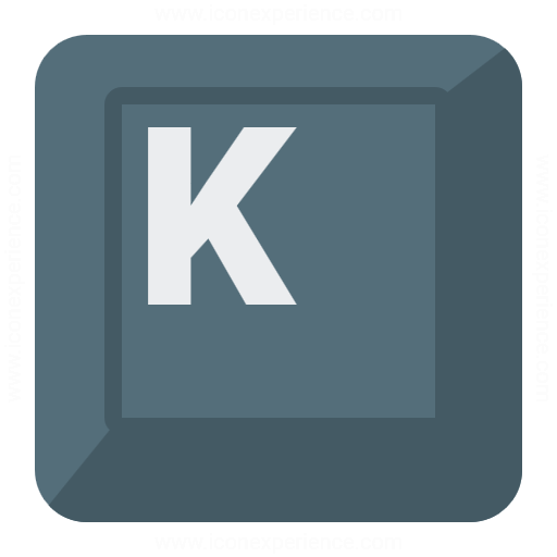 Keyboard Key K Icon