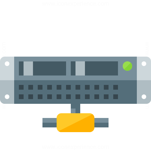 Rack Server Network Icon
