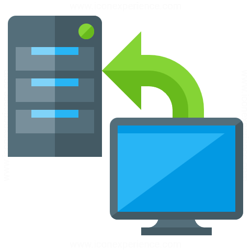 Server To Client Icon