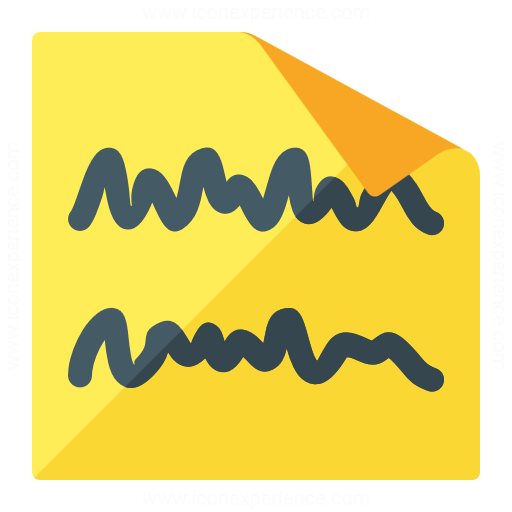 Sticky Note Text Icon