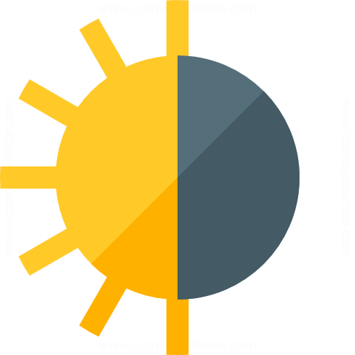Sun Half Icon