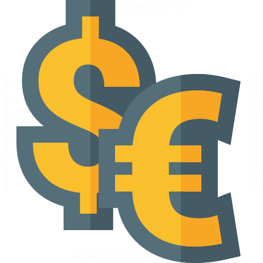 Symbol Dollar Euro Icon