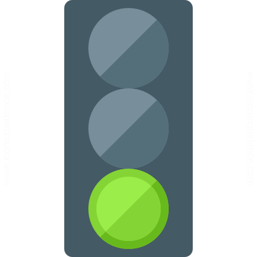 Green Traffic Light Icon