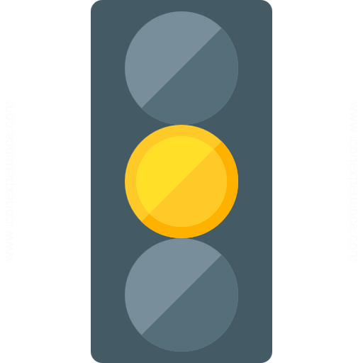 iconexperience g collection trafficlight yellow icon crossing intersection on yellow light