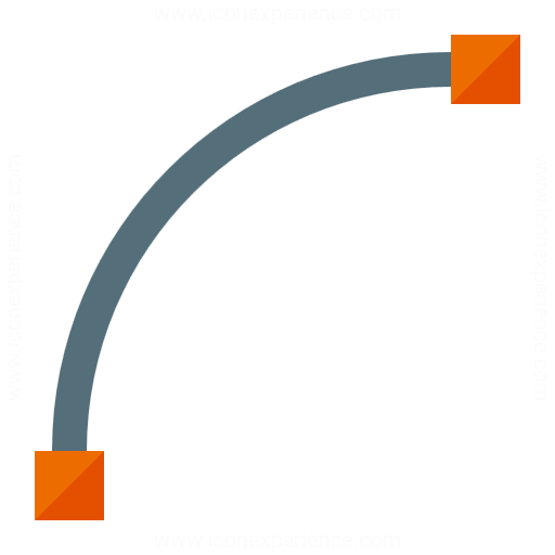 Vector Curve Quadratic Icon