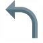 Arrow Curve Left Icon 64x64